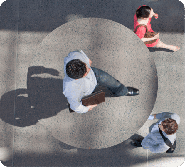 Man walking in the street